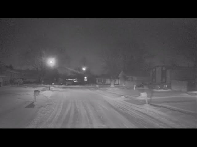 News 8's The Beast checking out local street conditions after latest snowfall