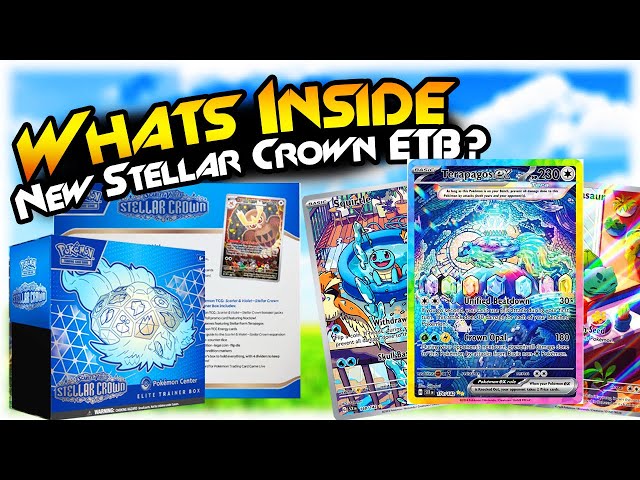 Did We Just Pull Terapagos ex first try?! New Pokemon Stellar Crown Elite Trainer Box!