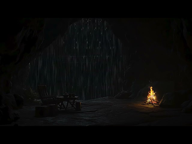 Cave Echoes - Thunderstorms, Rain And Fire: Relax with ASMR Sounds for A Good Night