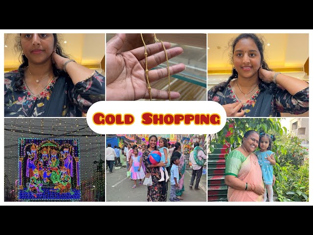 Gold Shopping /Diamond Blackbeeds #మవ్వులమ్మ తీర్తం #Ashi కోసం Bangles/Dress తీసుకున్న #teluguvlogs