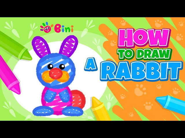 How to draw a Rabbit. Step by step tutorial.