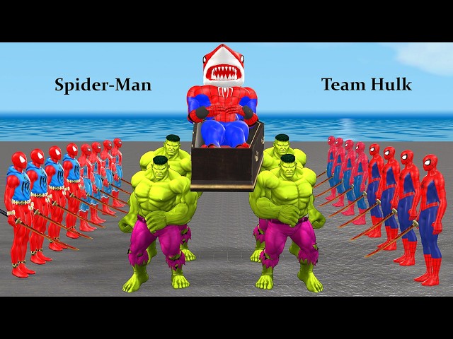 Siêu nhân nhện🔴Spider Man Rescue Iron Man from Avengers Joker vs Venom vs Hulk green vs Superman