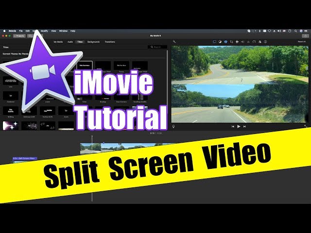 iMovie Tutorial - Split Screen Side by Side Video How To