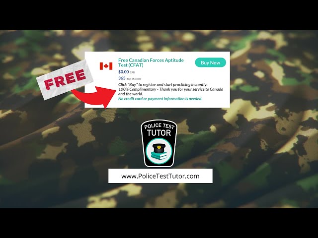 Free Canadian Forces Aptitude Test CFAT