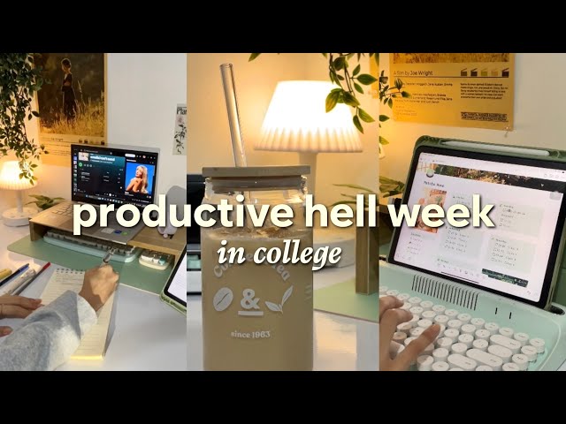 study vlog 📔🍃overw(hell)ming week in college | swamped with schoolworks & getting things done