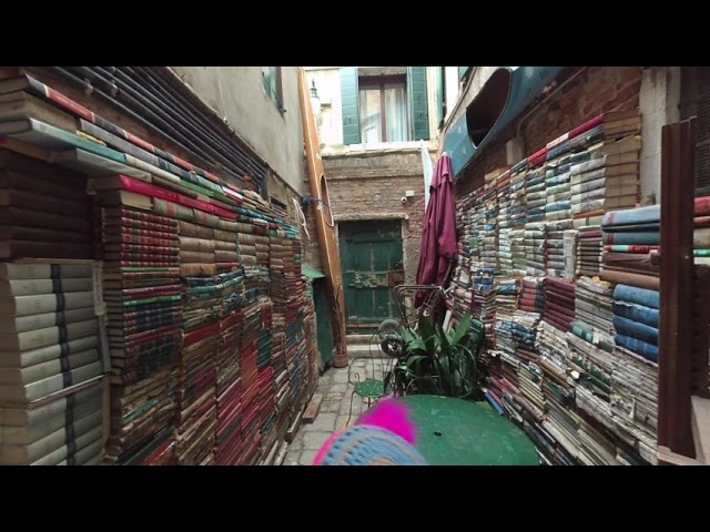 VR180 | 2019 Venice, Italy | Welcome to the most beautiful bookshop in the world