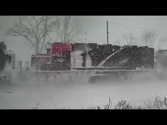 Live Train and Railroad Lake Effect Snow Cam Buffalo Dunkirk