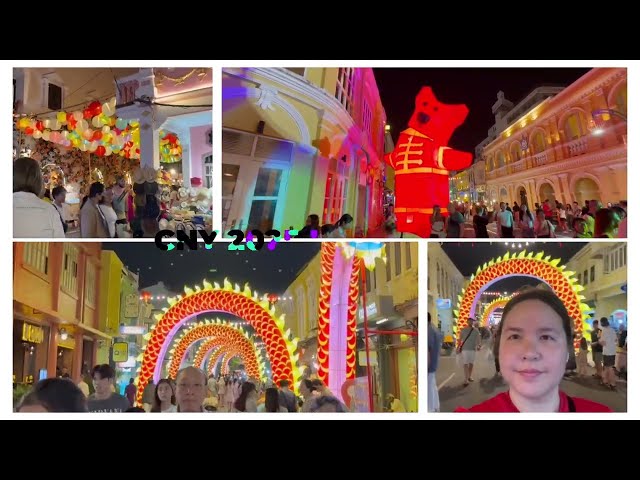 Thailand Vlog - Phuket Vlog - Festival After Chinese New Year in Old Town Phuket, many food stalls