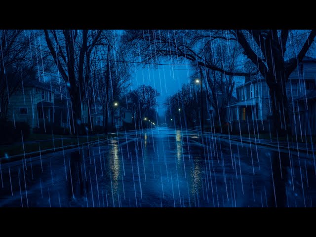 Rain Sounds for Deep Sleep and Soothing the Soul ⛈ Sounds of Rain, Wind and Thunder at Night