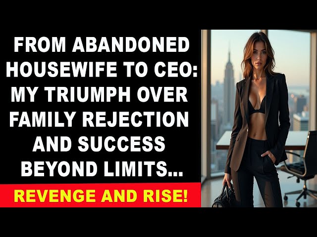 From Abandoned Housewife to CEO: My Triumph Over Family Rejection and Success Beyond Limits...