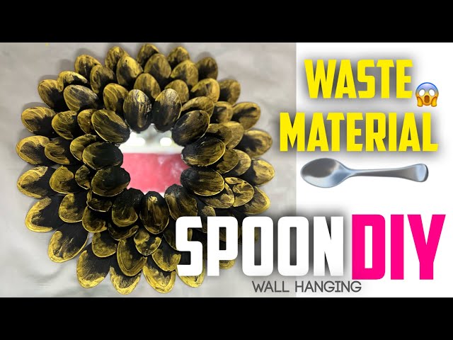 Unique! 5 minutes 😱Spoon’ DIY| WAll HANGING❤️ |#wastematerialcraft | easy craft |