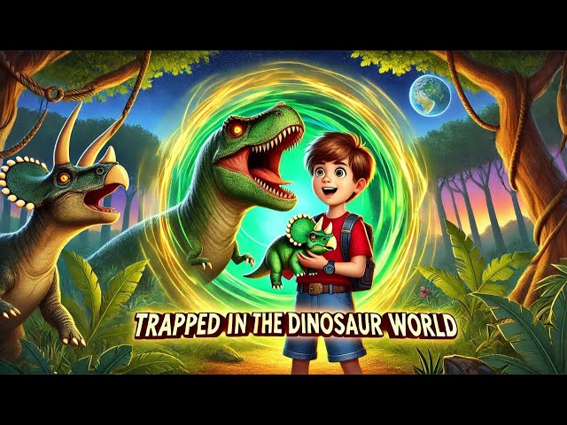 Trapped in The Dinosaur World! (Epic Time Travel Adventure) #cartoon #kidsvideo #anime #adventure