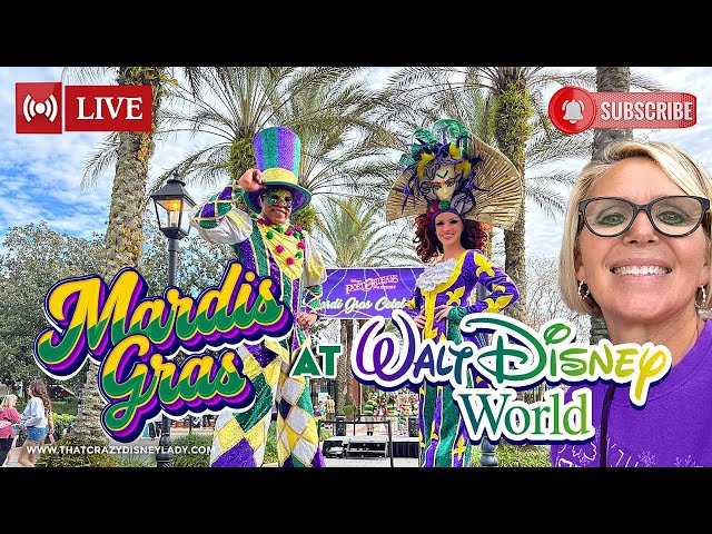 Mardi Gras parade at Port Orleans French Quarter #live 3/4/25