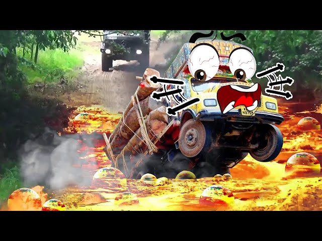 Camión Todoterreno en Lava - Off Road Truck Mud Race | Doodles en Español