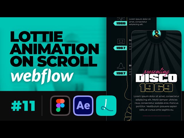 On-scroll page animation with After Effects, Lottie & Webflow | Tutorial