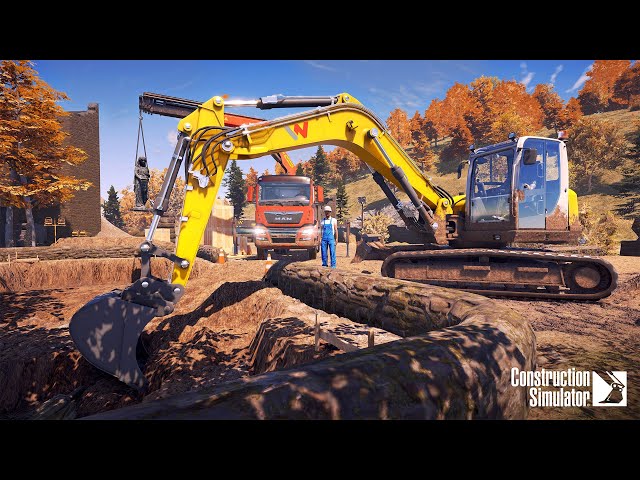 CONSTRUCTION SIMULATOR (2022) - Campaign Job: PARK   Peaceful Greenery Part 2 #constructionsimulator