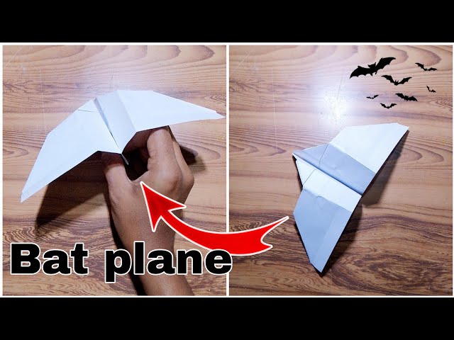 How to make paper bat plane DIY paper plane #papercraft #batplane #paperplane #simranrima