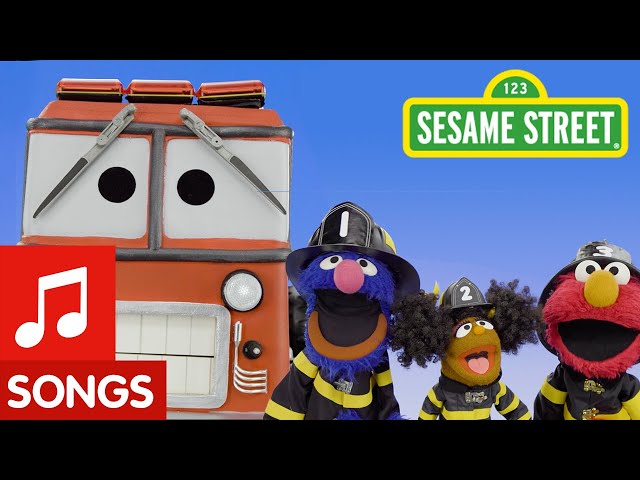 Sesame Street: The Wheels on the Fire Truck | Wheels on the Bus Remix #1