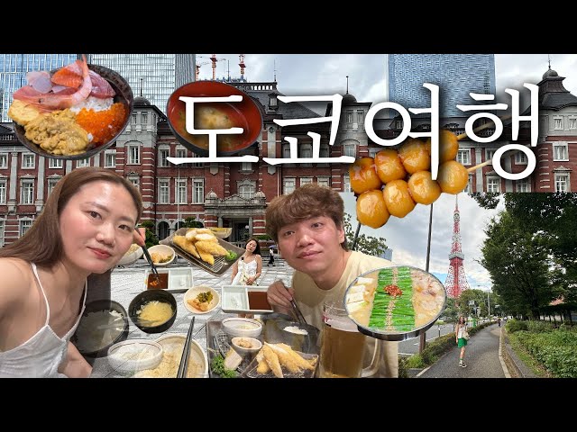 [vlog] 도쿄여행 3탄 | 츠키지시장, 야마초계란말이, 당고, 스시쿠니카이센동, 긴자 오오야마모츠나베, 롯폰기 아카사카이마카츠, 긴자이토야문구, 캐릭터스트리트,  도쿄타워