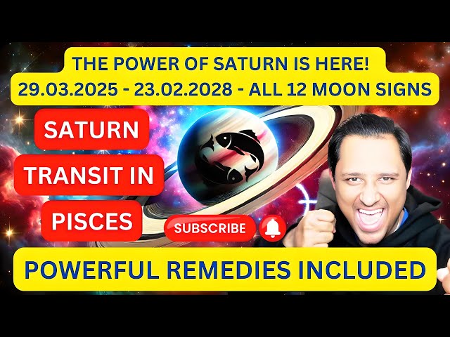 SATURN TRANSIT in PISCES Results (29.03.25-23.02.28) - All 12 Moon Signs #saturntransitinpisces