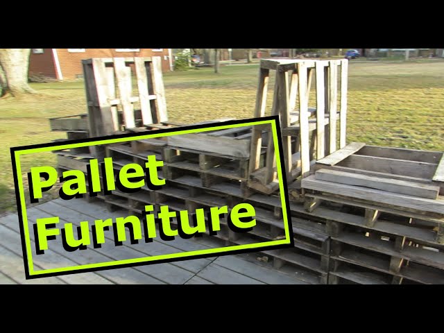 Pallet Furniture and Raised Bed Garden