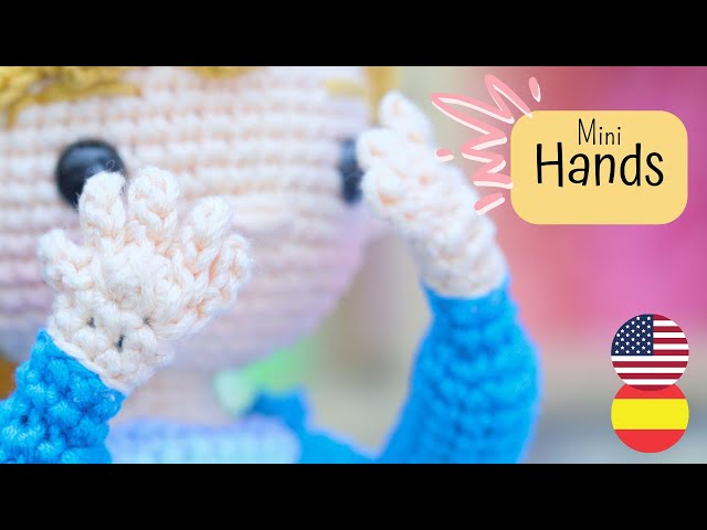 How to Crochet Hands with Fingers for Amigurumi - Step-by-Step Tutorial | Subt 🇺🇸🇪🇸 .GretaWings DIY