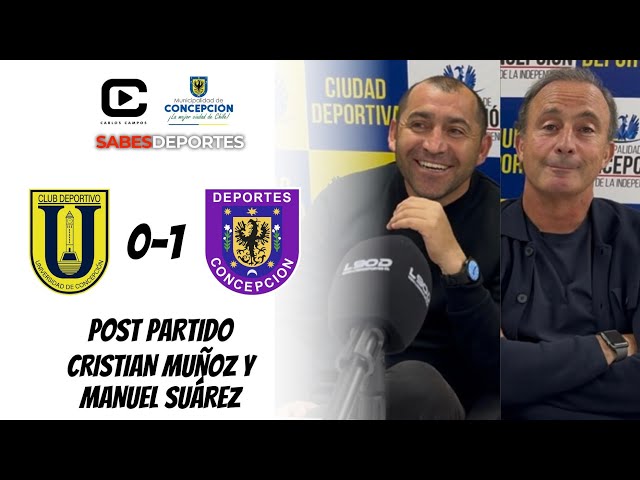 Conferencia | DT Manuel Suárez y Cristian Muñoz por amistoso entre U. de Conce y Deportes Concepción