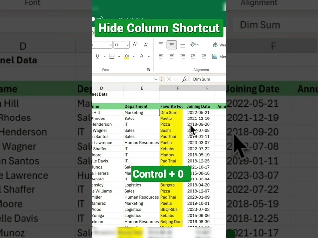 HIDE or SEEK Excel Columns with This Amazing Shortcut!