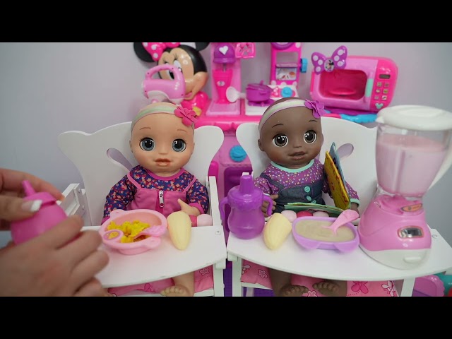 Baby Alive baby doll twins Morning to Evening Routine compilation videos