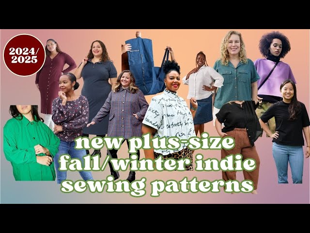 new fall/winter 2024 plus size indie sewing patterns | aaronica sews