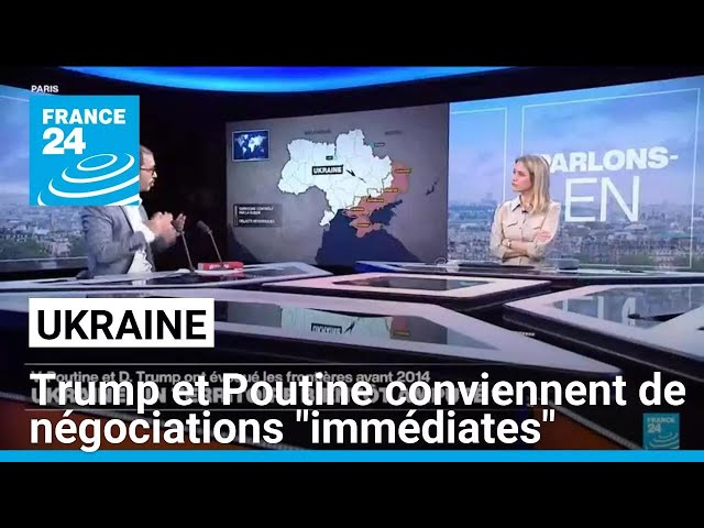 Trump et Poutine conviennent de négociations "immédiates" sur l'Ukraine • FRANCE 24