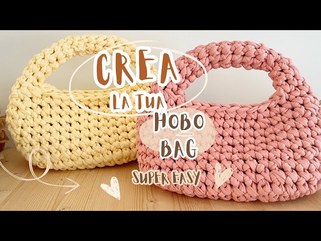 Creare la tua HOBO BAG non è mai stato così semplice!  Ti insegno come fare una bag SUPER TRENDY😊