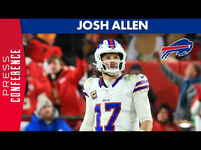 Josh Allen Addresses Media Following AFC Championship Game | Buffalo Bills