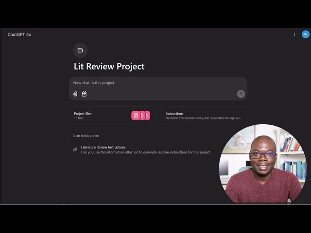 How to Automate Literature Reviews with ChatGPT 'PROJECTS'