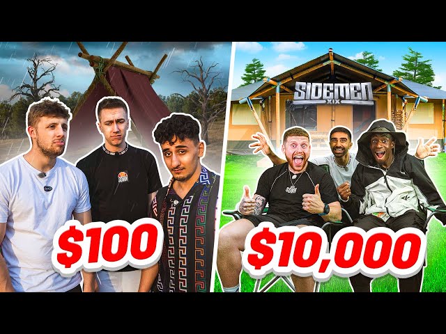 SIDEMEN $10,000 vs $100 CAMPING