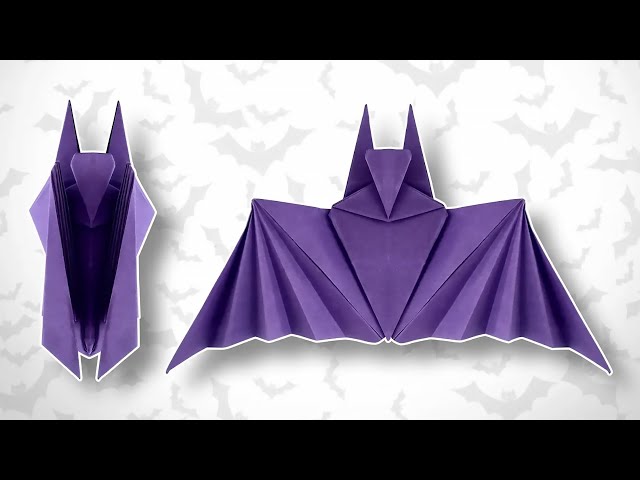 Origami Halloween Bat - How to Fold - 2025 Remake