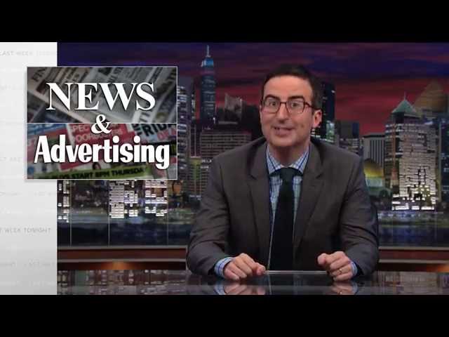 Native Advertising: Last Week Tonight with John Oliver (HBO)