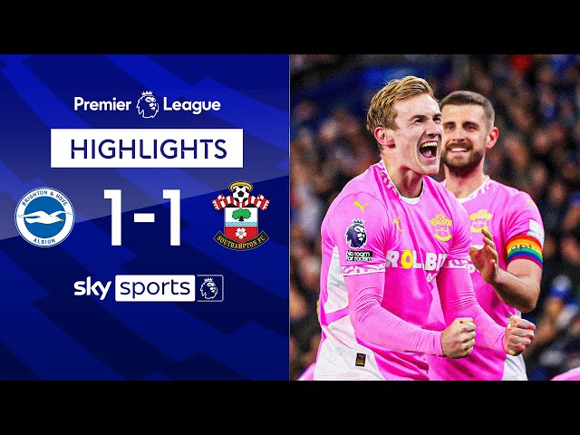 Saints battle back before late VAR controversy! | Brighton 1-1 Southampton | EPL Highlights