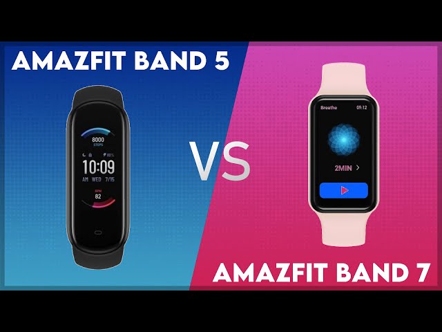 Amazfit Band 5 vs Amazfit Band 7 Comparison