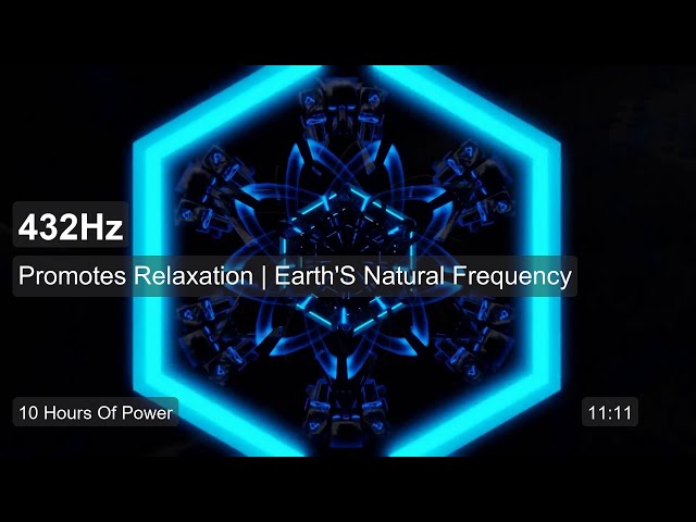 432 Hz Frequency for Natural Resonance and Relaxation