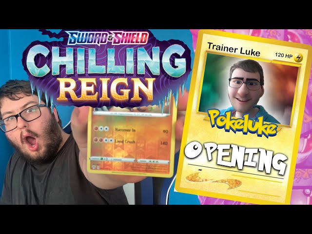 Pokemon Sword & Shield ChILLING REIGN Pack 1 Opening !! HALF HOLO!! | PokeLuke