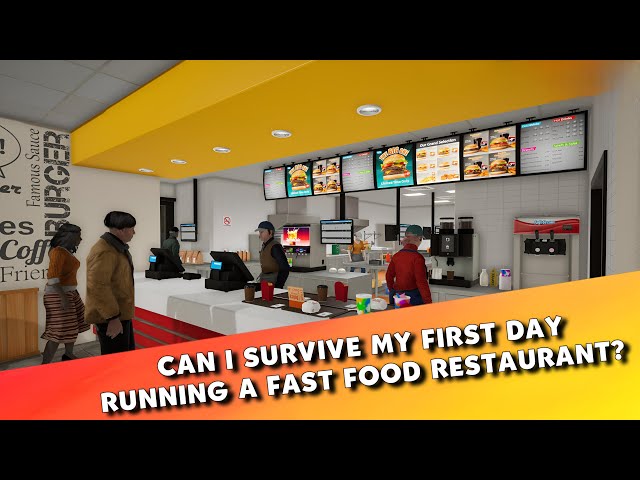 Can I Survive My First Day in the Fast Food Business? First Day in Fast Food Simulator - Part 1