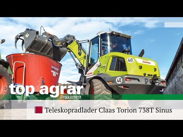 top agrar-Praxistest | Claas Torion 738T Teleskopradlader | Einsatz auf einem Milchviehbetrieb