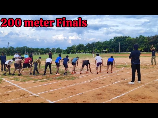 Gitam University visakhapatnam 200 meters Final Race.