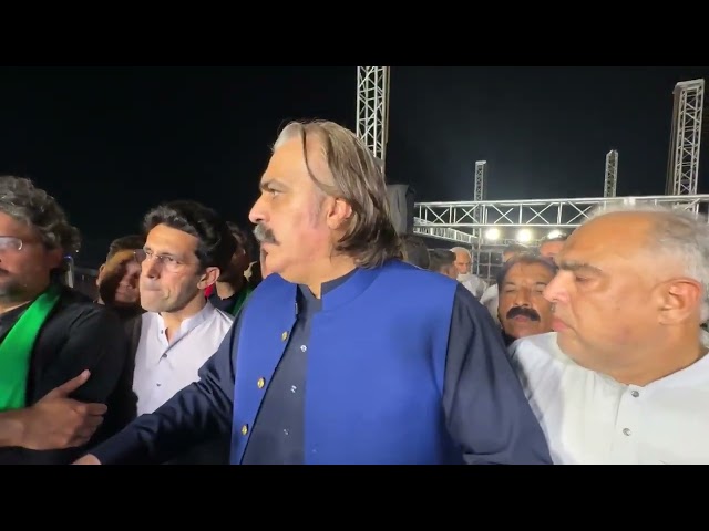 Pre Swabi Jalsa | CM KP Ali Amin Gandapur Media Talk at Swabi Jalsa Gah