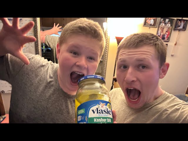 Pickle eating challenge