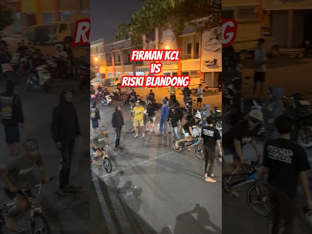 FIRMAN KCL🆚RISKI BLANDONG BALAP ONTHEL fypシ゚ #shorts #viral #bmx #hiburan #balapliar #herex