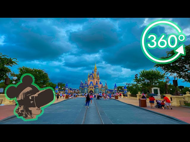 360º View: Gloomy Day on Main Street USA at Magic Kingdom