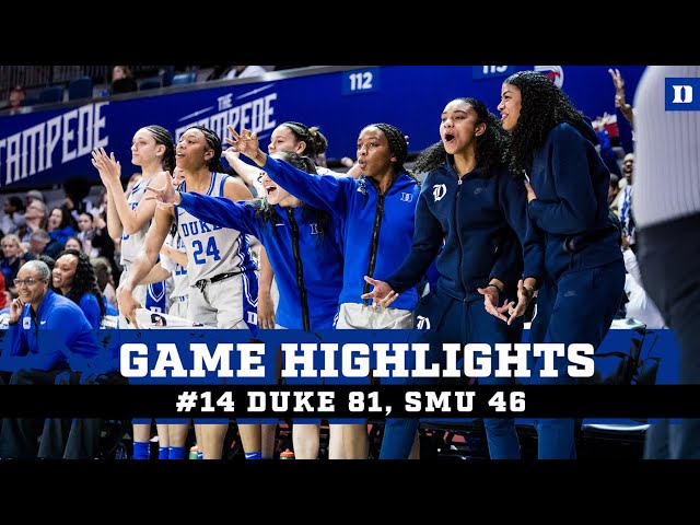 Full Game Highlights: #14 Duke 81, SMU 46