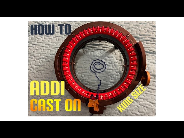 How to Cast on with Addi Express King Size Knitting Machine